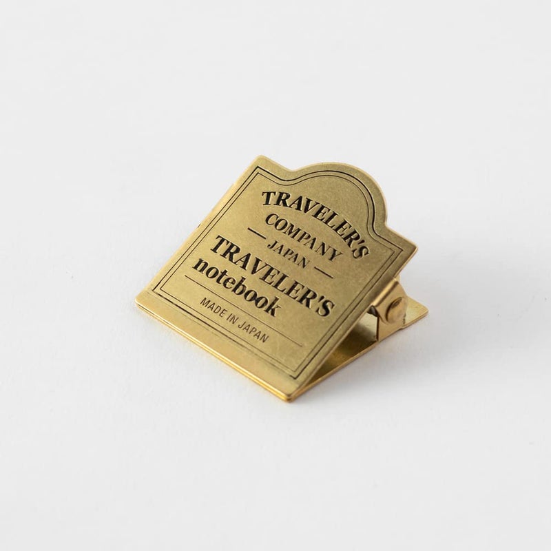 Designphil Traveler's Notebook Brass Clip TRC Logo Pattern 43089006 - Image 3