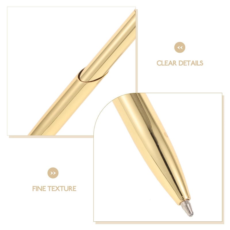 Small Crystal Gold Business Ballpoint Pen For Bank Hotel Counters Desktop Signature Writing Pen - Image 3