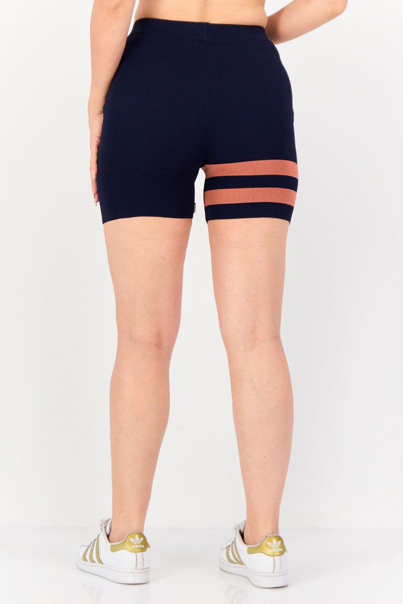 Hurley Women Sportswear Fit Cycling Shorts, Navy  - Image 3