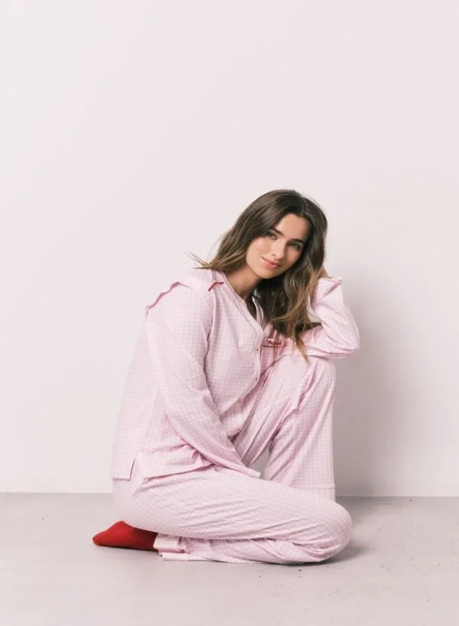 women'secret  Cotton mandarin collar long pyjamas for Women | Best Price UAE