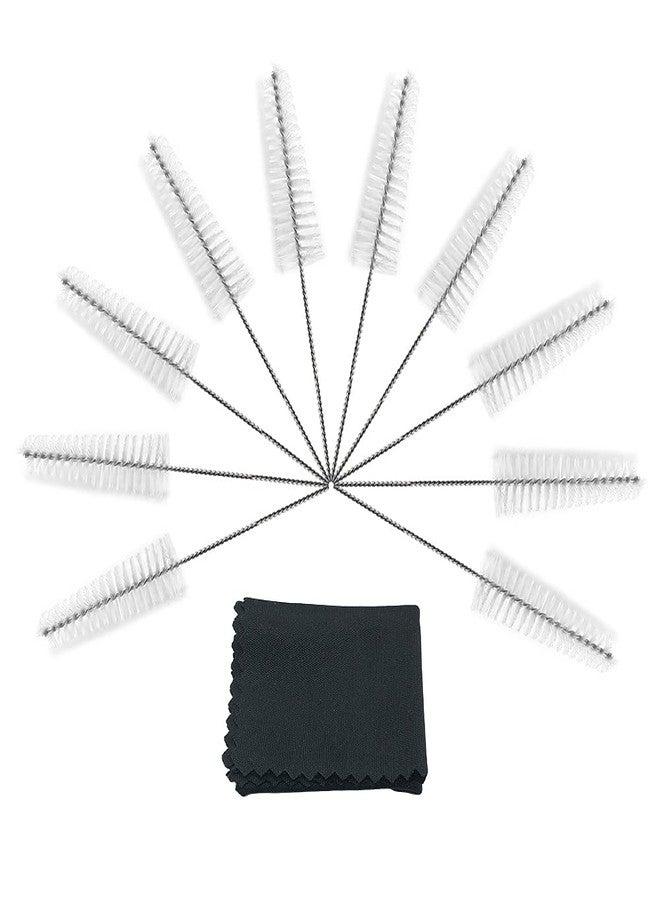 Anico Hearing Aid Vent Earhook Tube Cleaning Brush Kit Tools Accessories with Carry Case (White- Pack of 10) - Image 1
