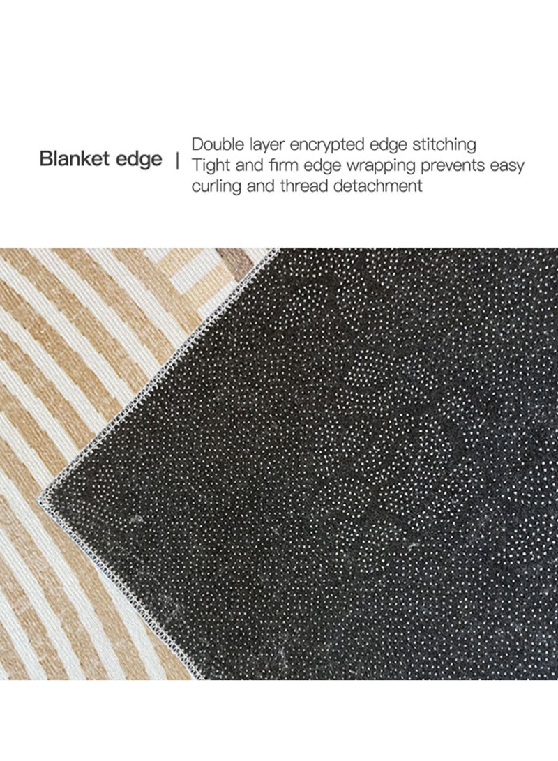 شاربدو سجاد منطقة حديث سجاد بسيط بسيط منخفض الوبر سجادة غرفة المعيشة سجادة أرضية ناعمة مضادة للانزلاق ديكور منزلي 200*300 سم - Image 5