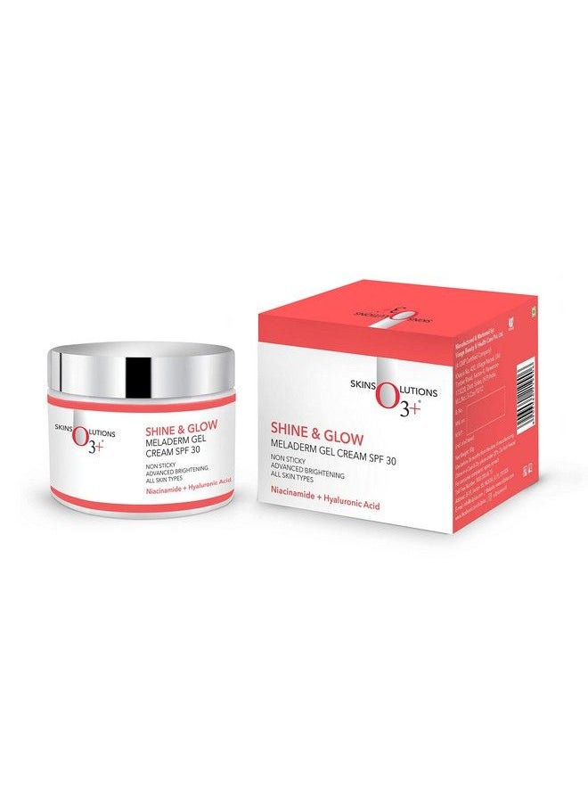 O3+ - Meladerm Gel Brightening & Whitening Day Cream Shine & Glow Spf 30 - Image 1
