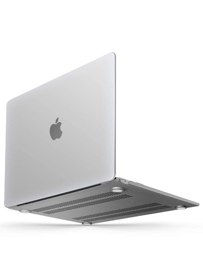 Hard Shell Case Protective Snap On Cover Compatible with MacBook 12 Inch Hard Case 2017 2016 2015 Release Model A1534 with Retina Display (Matte White) - Image 1