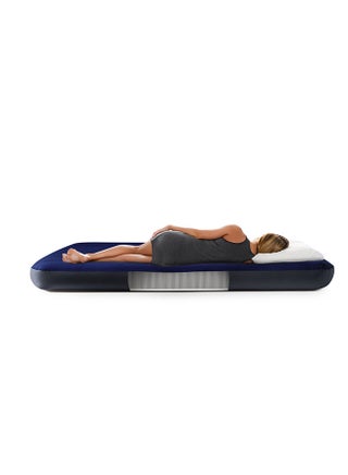 Queen Classic Downy Air Mattress 1.52Mx 2.03M X 25Cm plastic Blue - view 3