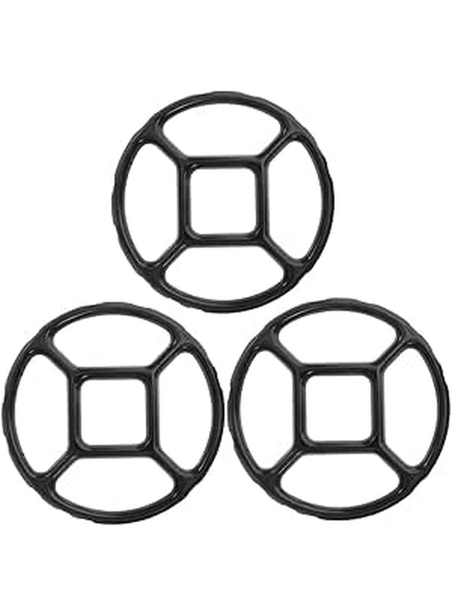 3Pcs Enamel Wok Bracket For Gas Stove Sturdy Support For Small Pots Pans Compact Kitchen Accessory - Image 1