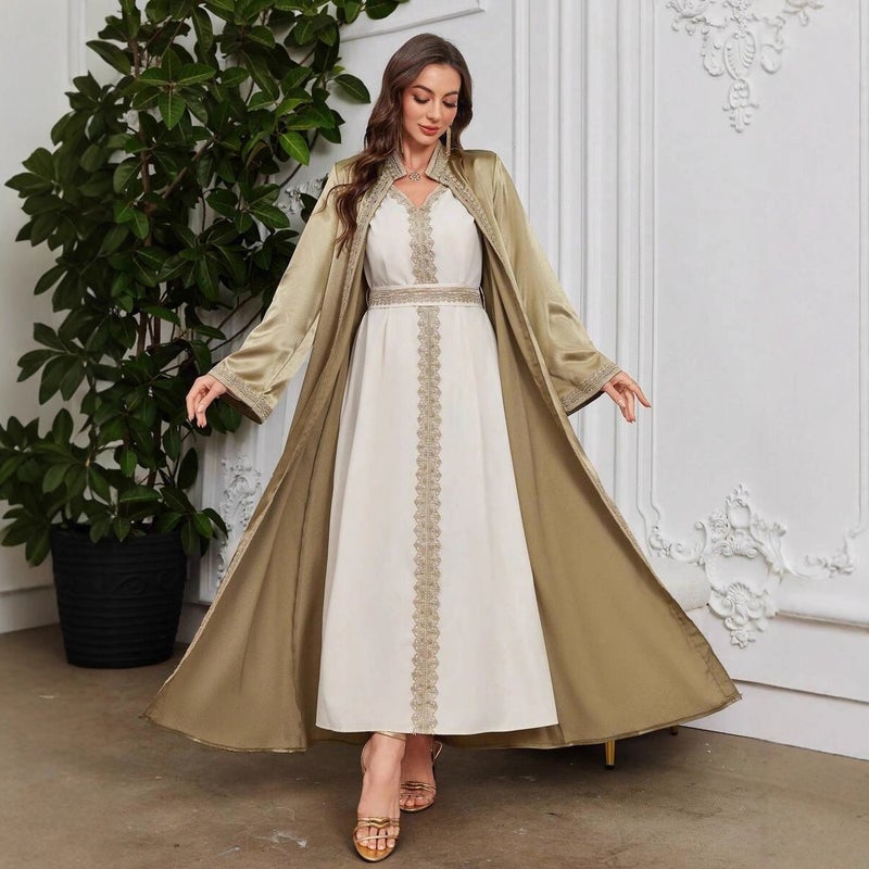 Women's Embroidered Long-Sleeve Cardigan Coat - Image 4