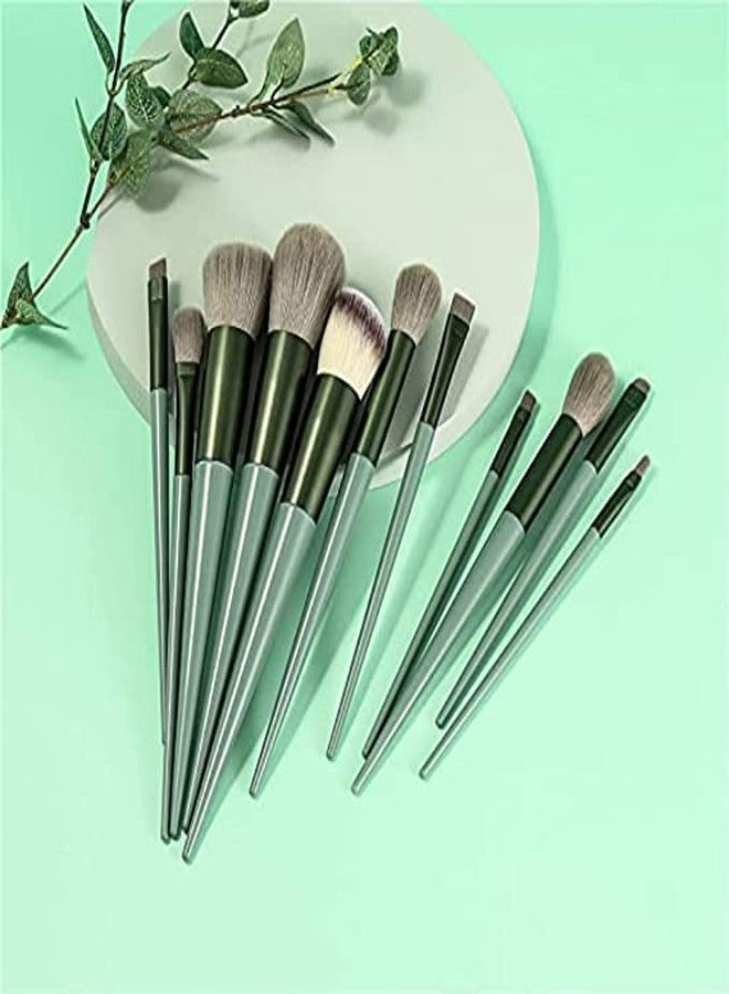 Glowhouse 13pc Celebrity Makeup Brush Set With Soft Fluffy Pouch Cosmetic Makeup Brush (Pack of 13) - Multicolor - Image 4