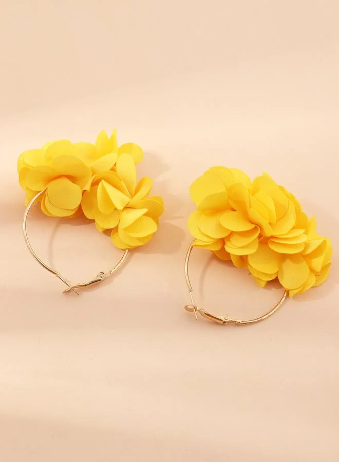 Take Two Petal Hoop Earrings