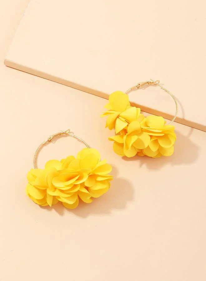 Take Two Petal Hoop Earrings