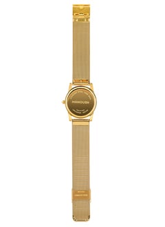Manoush Manoush Shiny Eye Collection - Unisex Analogue Classic Quartz Gold Stainless Steel Mesh Wrist Watch - MSHSE04  - Image 2