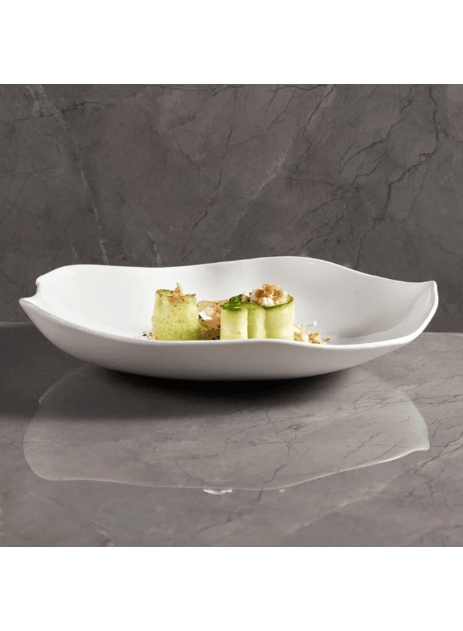 MAAC HOME MAAC Home  Ocean Abyss Deep Plates Elegant Durable and Classic design Perfect for Family Everyday Use, and Family Get- Together, Restaurant, Banquet and More (Set of 6, 12") - Image 2