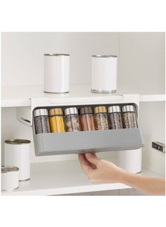 Y&D Hanging Spice Rack and Seasoning Bottle Drawer Storage Organizer Under Shelf Cupboard With 6 Bottles  - Image 3