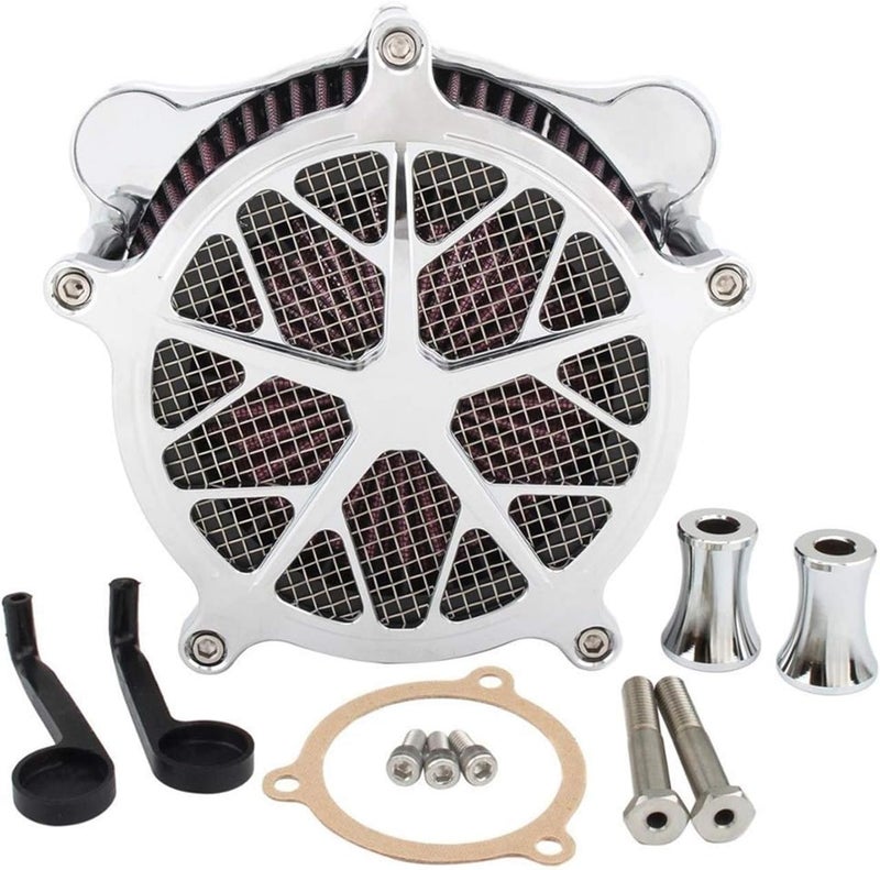 Wivplex Aluminum Air Filter Cleaner Kit for Harley Motorcycles - Image 1