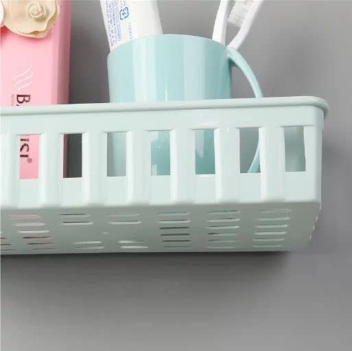 iSTAR Shelve Drillingless, Kitchen & Bathroom Accessories Organizer Multipurpose Storage Plastic Shelves with 4 Self Adhesive Stickers (Pack of 2) - Image 2