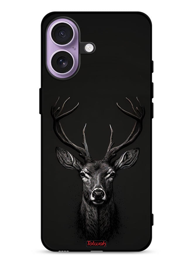 Tolwak Apple iPhone 17 Protective Case Cover Deer Digital Art - Image 1