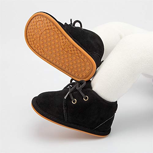Meckior Baby Booties Newborn Infant Unisex Baby Girls Boys Velvet Rubber Anit-Slip Sole Shoes Toddler Fleece Cozy Winter Warm Prewalker Boots - Image 2