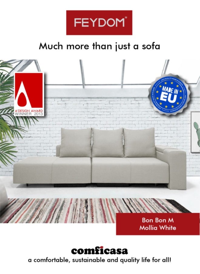 COMFICASA FEYDOM BonBon M - Modular Sofa in Mollia White 