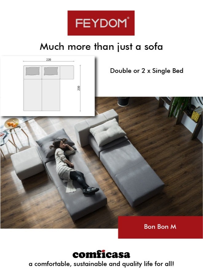 COMFICASA - FEYDOM BonBon M - Modular Sofa in Mollia White - Image 1