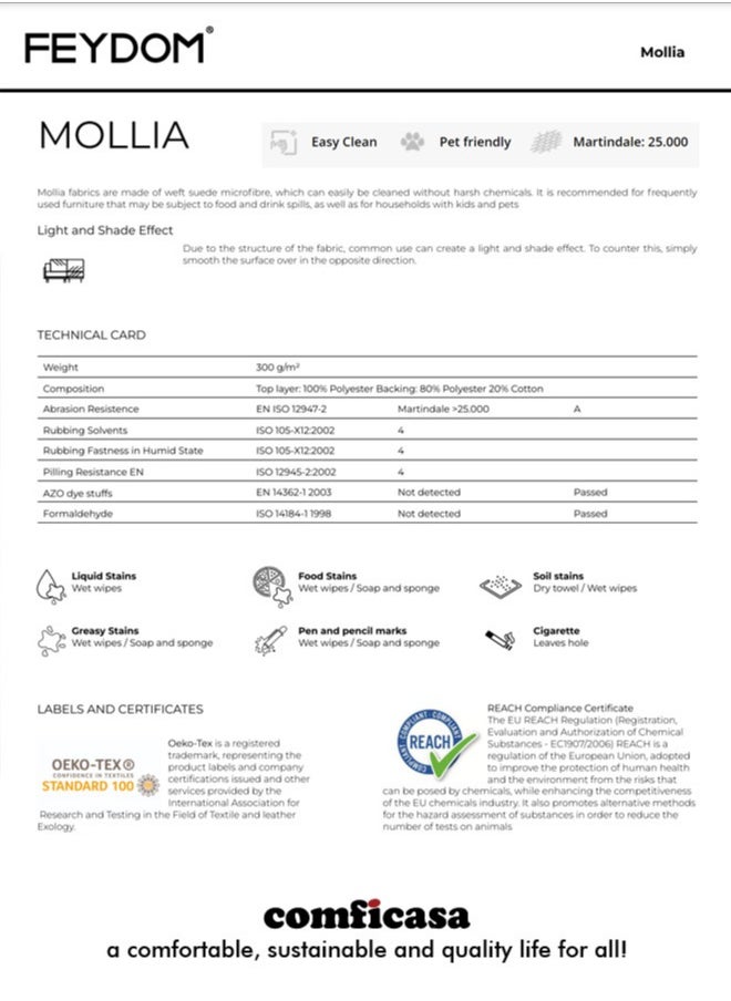 COMFICASA - FEYDOM BonBon M - Modular Sofa in Mollia White - Image 1