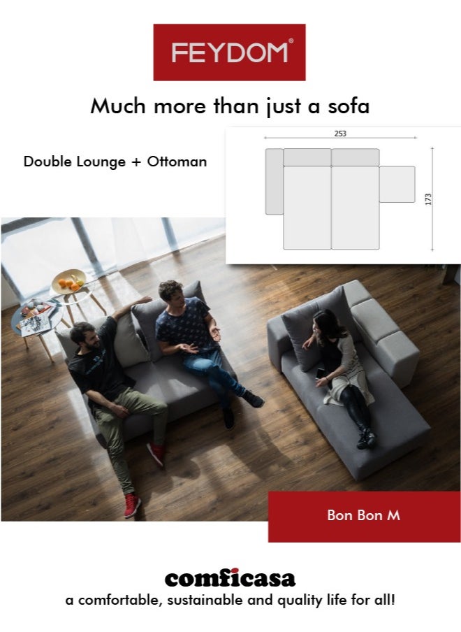 COMFICASA - FEYDOM BonBon M - Modular Sofa in Mollia White - Image 1