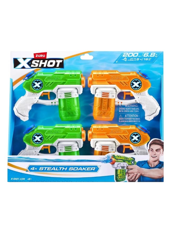 X-Shot X-Shot Water Small Stealth Soaker 4pk XS-118132 - Image 2