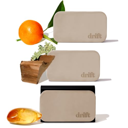 Drift Car Air Freshener Stone Air Freshener Car Odor Eliminator Variety 3 Pack Starter Kit CLIP INCLUDED Variety 3 Pack