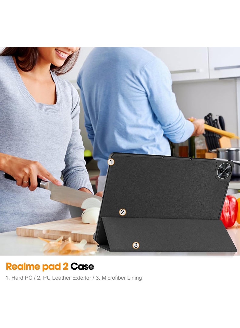 Theodor - Protective Flip Case For Realme Pad 2 With Trifold Stand Auto Wake Sleep Shockproof Cover Cute Is Just My Cover - Image 1