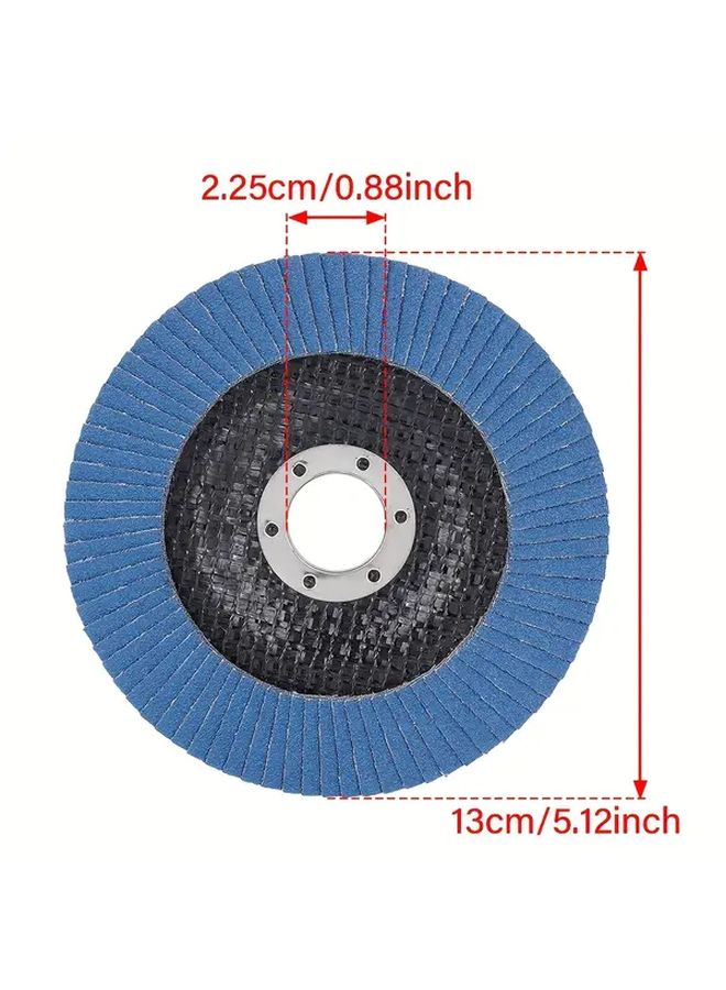 20 قطعة 125 مم 60 80 حبيبات أقراص صنفرة معدنية طحن عجلات مجموعة لزاوية المطحنة - Image 3