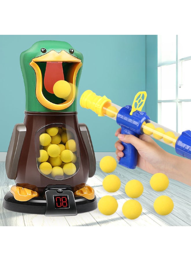 McDou Duck Shooting Game Toy Guns for Kids - Air Pump Powered Soft Foam Ball Target Shooting Set with LCD Score, Ideal Gifts for 3 - 9 Year Olds, Family Party Toys (24 Balls, 2 Guns) - Image 4