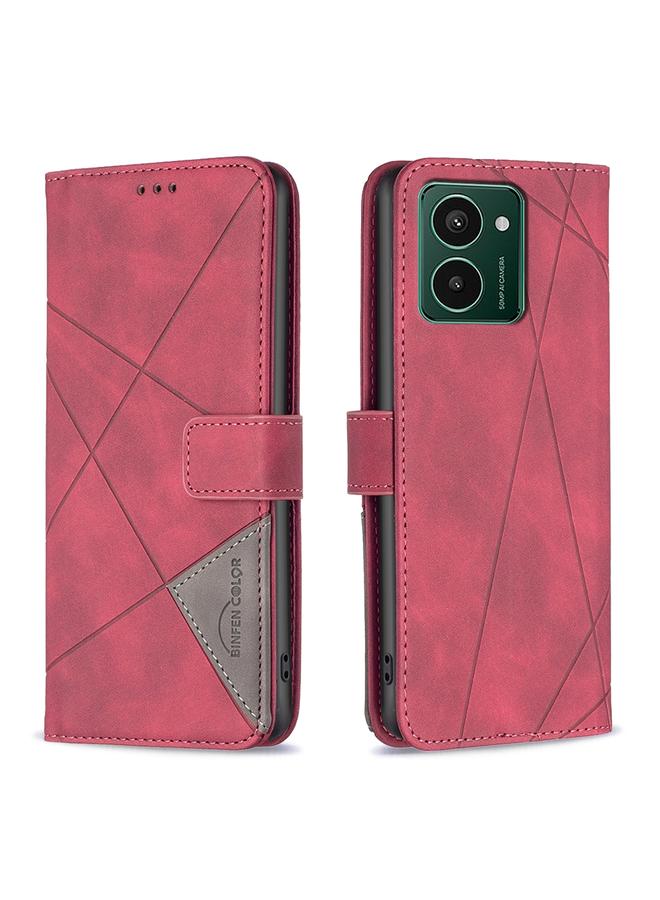 S-TOP Case For HMD Pulse PRO / Pulse / Pulse+ Magnetic Buckle Rhombus Texture Leather Phone Case - Image 1