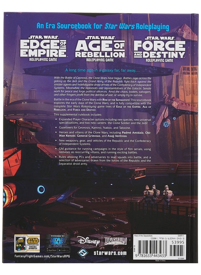 Fantasy Flight Games Star Wars Rise Of The Separatists Expansion Roleplaying Game Strategy Game Adventure Game For Adults And Kids Ages 10+ 2 8 Players Average Playtime 1 Hour Made By Fantasy Flight Games  - Image 2