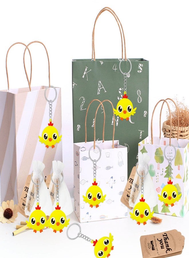 CiciBear 60 Pack Farm Animal Party Decorations for Guests, 20 Chicken Keychains, 20 Tags and 20 Gift Bags for Baby Shower, Kids Birthday Party Favor, School Carnival Rewards - Image 2