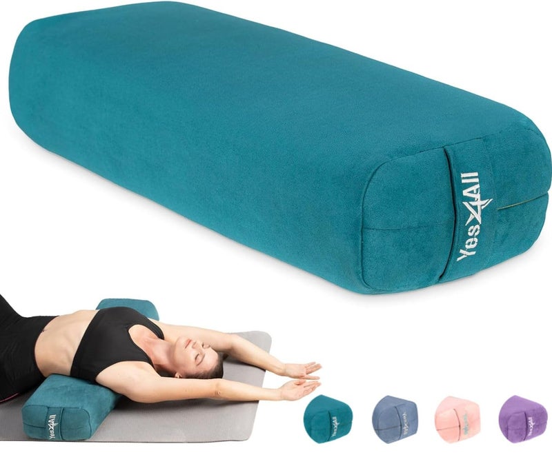 Yes4All Triple-Layer Sponge Yoga Bolster Pillow for Restorative Yoga & Meditation - Versatile Support Pillow, Balance & Poses Modification - Image 1