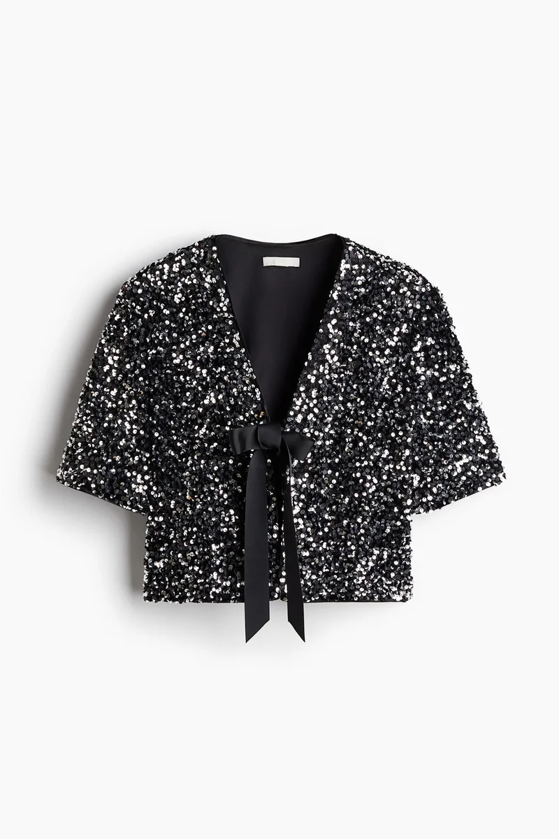اتش اند ام Sequined Blouse