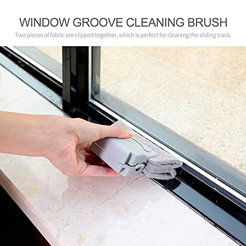 ARUZEN Combo of Window Groove Frame Cleaning and Window Slot Keyboard Dust Cleaning Brushes with Mini Dustpan (Multicolor) - Image 4