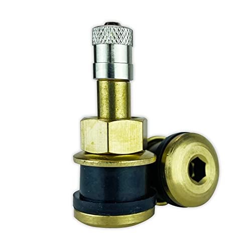 Haltec Ten TR501 Straight Truck and Bus Tire 1 1/2 inch Brass Clamp in Valve Stems for Wheels with 0.625 (5/8 inch) inch Valve Holes. TV-501A Haltec Valve Stems. - Image 4