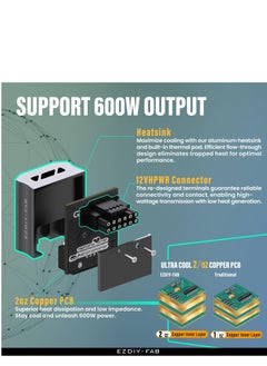 Excefore Adapter for RTX40', 12VHPWR 90 Degree Adapter, 12+4 Pin Angle Connector Power Adapter for RTX4090, 4080, 4070ti (Black)  - Image 5