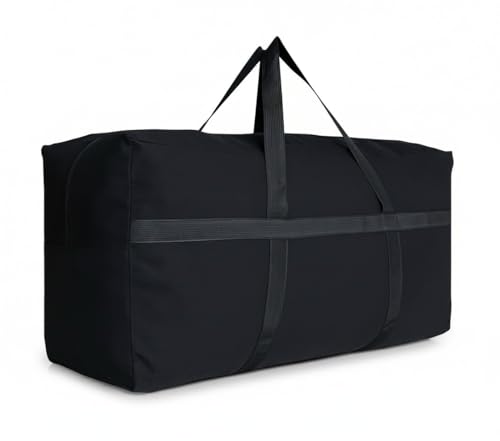 DoYiKe Extra Large Canvas Storage Duffle Bag with Zippers and Handles Big Foldable Duffle Bag for Travel 42x23x135Inch - Image 1