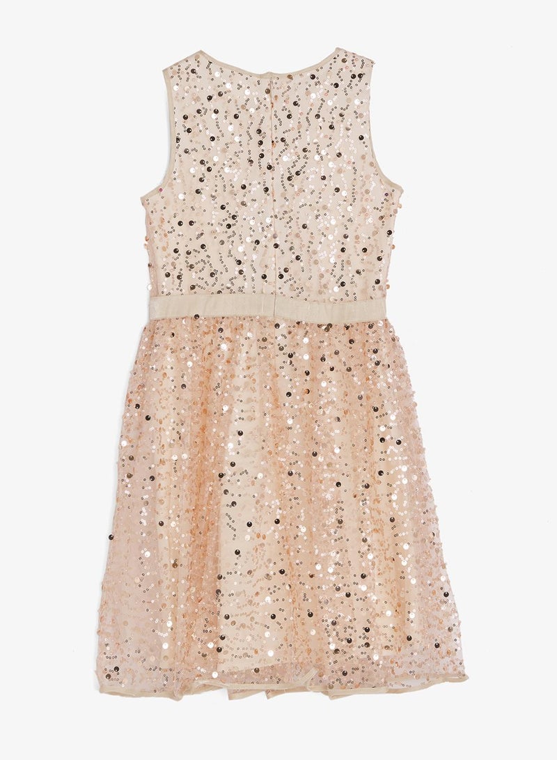 GUESS Youth Sequin Sleeveless Midi Dress - Image 3