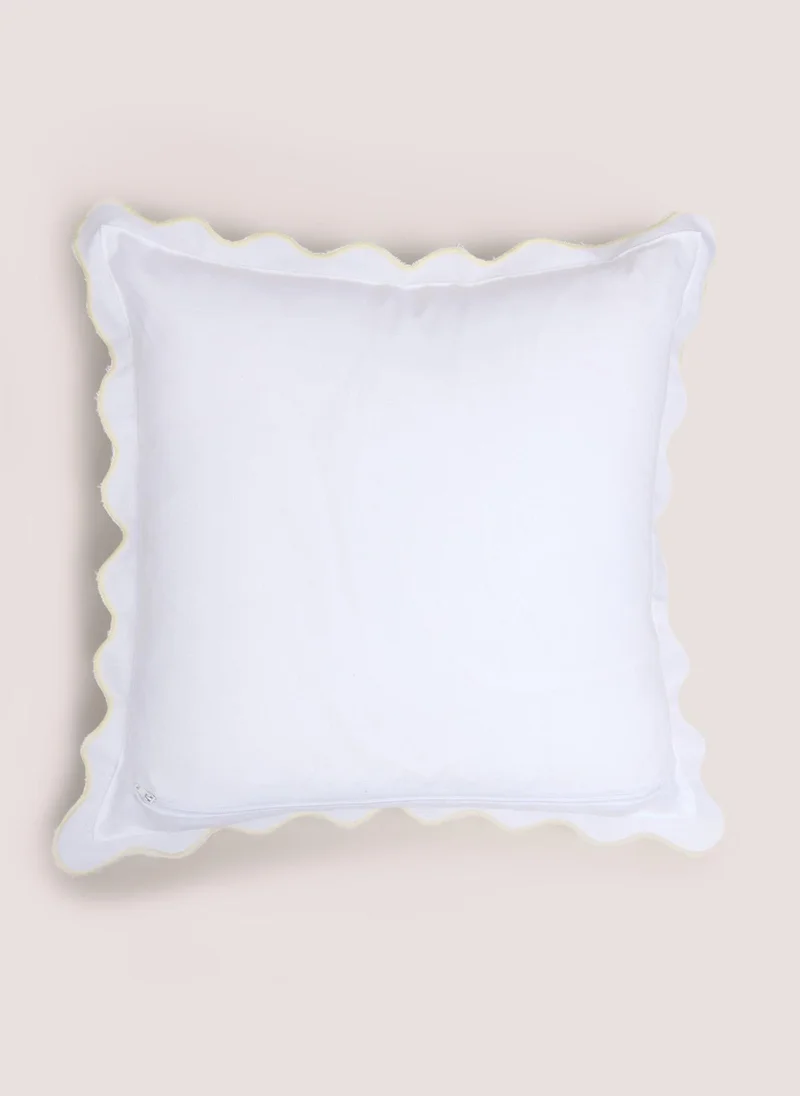 Matalan White Lemon Cushion