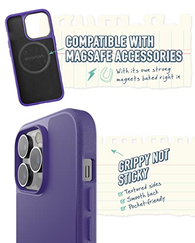 Smartish iPhone 14 Pro Slim Case Gripmunk Compatible with MagSafe Lightweight Protective Thin Grip Cover with Microfiber Lining Youre Just Jelly - Image 3
