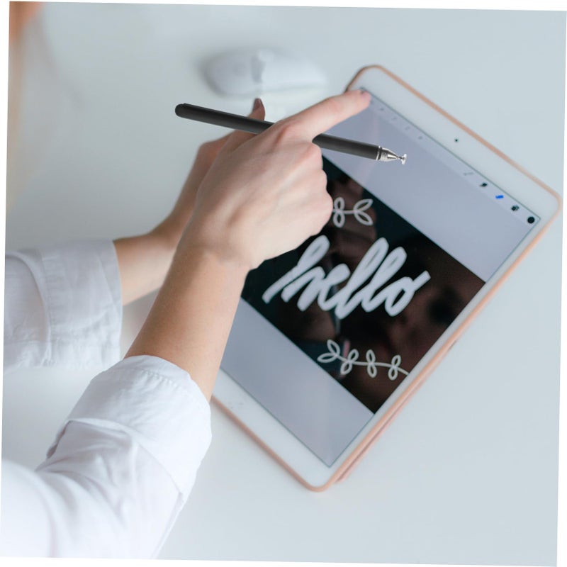 Capacitive Stylus Pen for Tablets and Cellphones Smooth Writing Comfortable Grip Black - Image 3