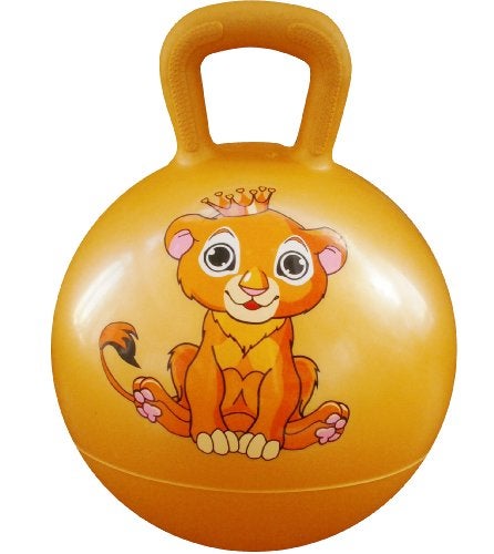 AppleRound Hippity Hoppity Hop Ball with Air Pump - 15in / 38cm Diameter, for Children Ages 3-6, Kangaroo Bouncer Sit-on Bouncy Ball with Handle - Image 5