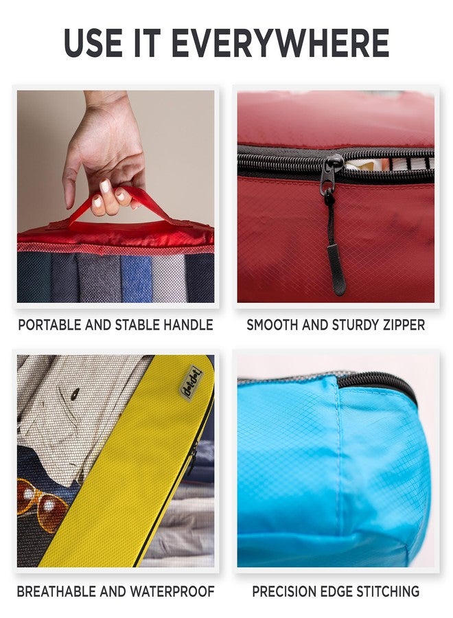 Dot&Dot Large Packing Cubes for Travel - 5pc Packing Cubes for Suitcases - Lightweight Luggage Organizer Bags - Image 2