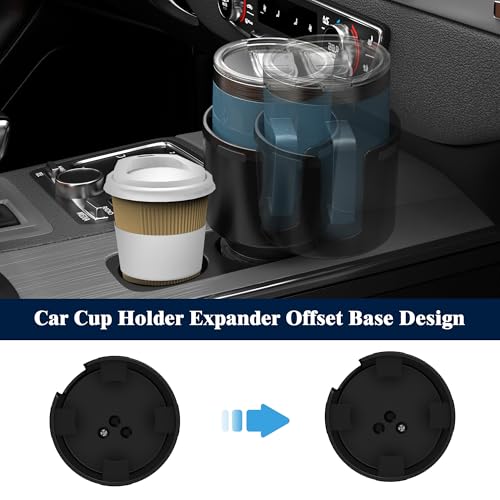 SAGRUILA Car Cup Holder Expander, Cup Holder Expander for Car with Stretchable Rubber Base, Large Cup Holder Adapter Compatible with Yeti, Hydro Flask, Nalgene, Stanley, Owala, Bottles in 2.8”-4.13”, 1 Pack - Image 5
