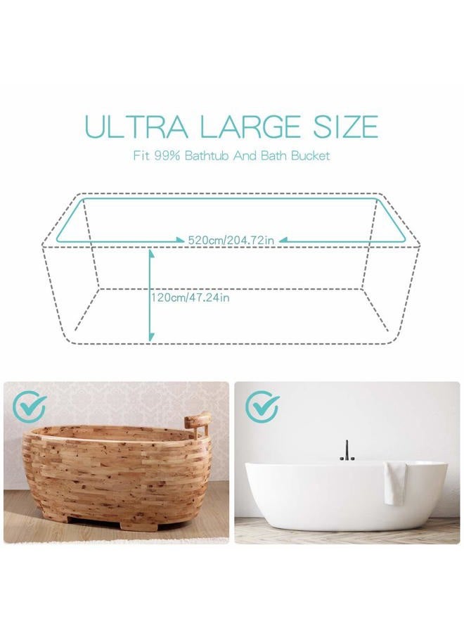 AGPtek 12 Pack Disposable Bathtub Cover, Large Bathtub Liner Plastic Bag for Salon, Household and Hotel Bath Tubs (102 x47 Inch) - Image 5