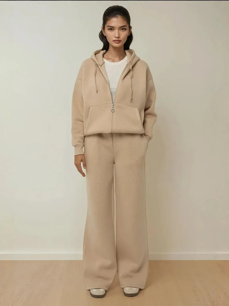 HICCUP Zip Front Oversized Hoodie