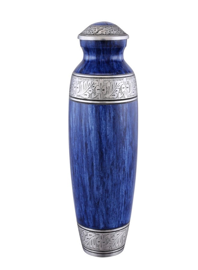 URNS OF DIGNITY Cremation Urn for Human Ashes – Large Adult ERN for Ashes – Funeral Urn for Men & Women – Memorial ERN for Loved Ones – Burial Urn for Home, Columbarium, or Funeral Service (Blue, Adult) - Image 2