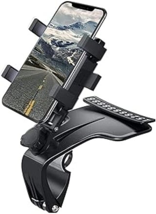 NUFR Phone Mount for Car, Adjustable 1200 Degree Rotation Universal Car Dashboard Phone Holder,Rear View Mirror Universal Stand Clip Compatible with 4 to 7 inch Smartphone for iPhone 11/12/13 Pro Max - pzsku/ZD00F83B9B2771B1545B1Z/45/_/1719698679/b68883f8-0b53-44f9-b083-0e37b997c0e2